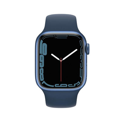 Apple Watch S7 GPS, caja de aluminio Azul de 45 mm y correa deportiva Azul - Compro Apple